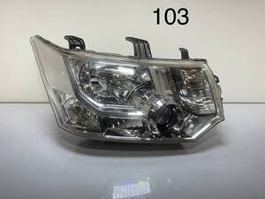 三菱 デリカ D5 純正 HID/ASSYバラストレベライザー付 ヘッドライト 左 KOITO100-87918 CV1W CV2W CV4W CV5W