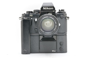 Nikon F3HP 157万台 ブラック + AI-S 135mm F3.5 + MD-4 ニコン フィルムカメラ MF一眼レフ ■29532