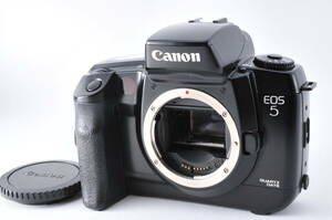 8【動作美品】 キャノン Canon EOS 5 QUARTZ DATE フィルムカメラ ボディ 黒 