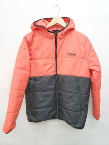 ◇ adidas アディダス 三つ葉 トレフォイル バイカラー 長袖 中綿 ジャケット サイズJ170 レッド ブラック メンズ P