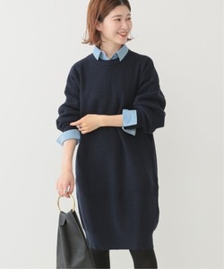 「Spick & Span」 ニットワンピース FREE ネイビー レディース