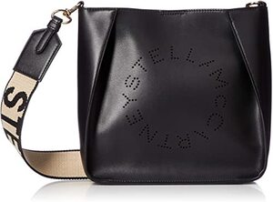 STELLA McCARTNEY ステラ ロゴ ショルダーバッグ ECO SOFT ブラック ステラマッカートニー 美品