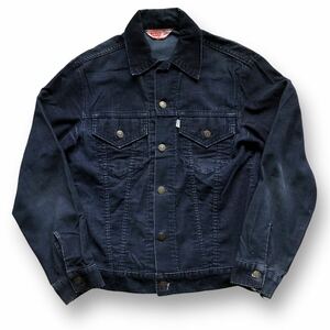 Levis リーバイス 70s USA製 70505 ビンテージ　コーデュロイ ジャケット　白タブ　ダークネイビー　36