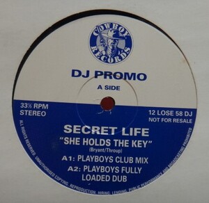 SECRET LIFE/SHE HOLDS THE KEY　12inch　DJ PROMO