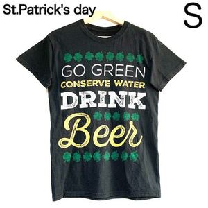 輸入古着 Go Green Beer アドバタイジングTシャツ グリーンビール レトログラフィック