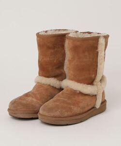 「UGG」 ムートンブーツ 22cm ベージュ レディース