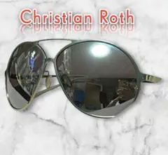 美品【Christian Roth】ミラーレンズ メタルフレーム サングラス