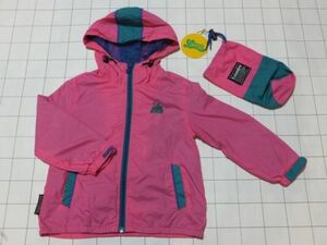 ◆ウンドブレーカー 子供用 長袖 パーカー サイズ(SS) Laundry(ランドリー) 収納袋付き◆古着 同梱可 kids ジャンバー アウトドア キャンプ