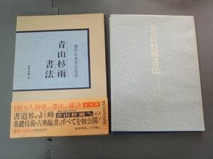 の1-f09【匿名配送・送料込】青山杉雨書法　現代日本書法集成　尚学図書刊