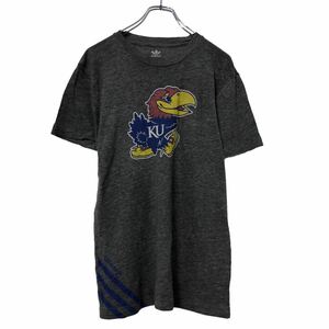 adidas 半袖 プリントTシャツ L グレー イエロー ブルー アディダス 古着卸 アメリカ仕入 a508-5068