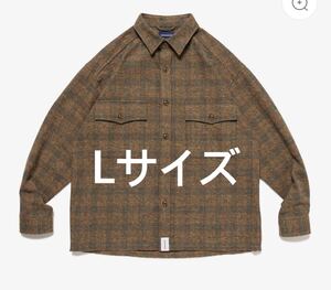 24aw descendant VANNING PLAID LS SHIRT ブラウン　Lサイズ