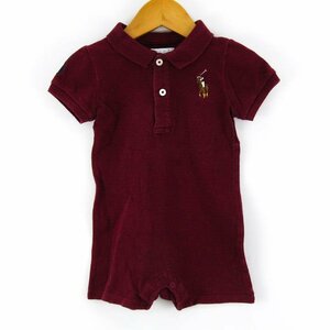 ラルフローレン 半袖ポロシャツ ショートオール ロンパース ベビー 男の子用 9M 75/48サイズ ボールド Ralph Lauren