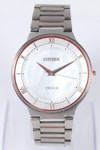 ★CITIZEN シチズン EXCEED エクシード ECO-DRIVE エコドライブ G431-T024556 チタン ソーラー メンズ 腕時計 5158-TE