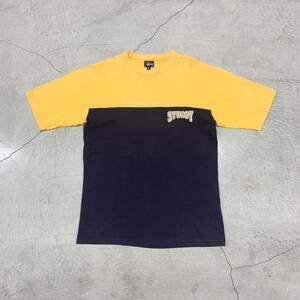 90s STUSSY ステューシー 紺タグ USA製 フットボール Ｔシャツ L/CR