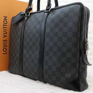 LOUIS VUITTON ルイヴィトン ダミエ グラフィット ポルトドキュマン ヴォワヤージュ N41125 ビジネスバッグ ブリーフケース メンズ レザー