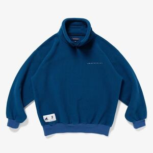 希少★新品本物【青★3】BURY ZIP FLEECE HORIZON ホライズンロゴ ベリージップ フリース 正規品 ディセンダント 入手困難 DESCENDANT 23AW