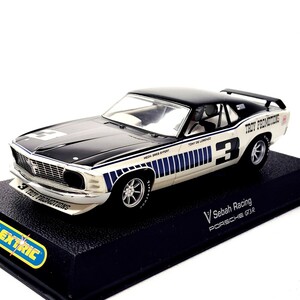 箱付き 1/32 スロットカー フォード マスタング ボス 302 アメ車 V8 Ford Slot car Mustang boss Muscle Car Scalex tric usa 1円〜 111703