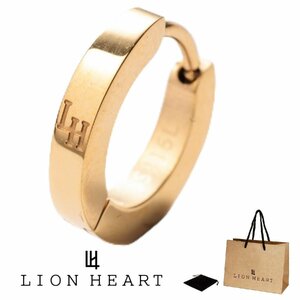 ライオンハート LION HEART フープ シングル 片耳 ピアス メンズ ゴールド LHMP006NYG ネコポス送料無料 新品 正規品