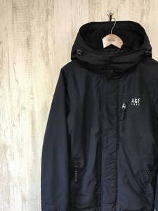 303☆【マウンテンパーカー】Abercrombie アバクロンビー フーディージャケット 紺 L