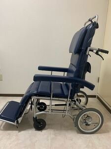 【美品!!】【MiKi/ミキ】介助用車椅子　フルリクライニング　MFF-50