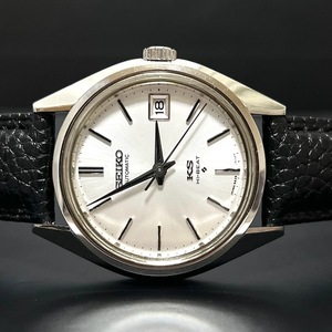 1円～ OH済み SEIKO セイコー56KS キングセイコー デイト 25石 新品風防 自動巻き 腕時計