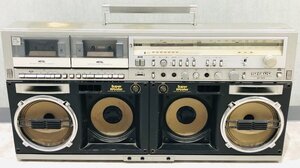 ★昭和レトロ SHARP GF-909 Super Woofer 搭載 THE SEARCHER FM/AMステレオ ダブル ラジオカセットレコーダー 本体のみ