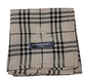 未使用 バーバリー ロンドン ハンカチ スカーフ 綿 チェック BURBERRY LONDON レディース メンズ 【中古】