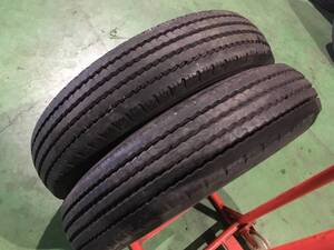 s201-4-2 ☆205/80R17.5 中古2本組！ ヨコハマ 785R 2014年製 残溝8ｍｍ　K60