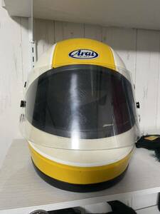 当時物 ワークスカラー アライ Arai フルフェイス ヘルメット ヒロタケアライ (ケニーロバーツ ショウエイ 旧車 立花 タチバナ マルシン)