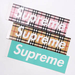 Supreme/Burberry & Tifany Box Logo Sticker Set シュプリーム/バーバリー & ティファニー ボックス ロゴ ステッカー セット