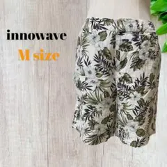 【innowave】イノウェーブ（M）ショートパンツ　レディース　花葉っぱ柄