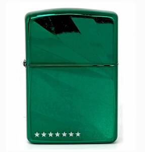 ●ZIPPO Seven Stars セブンスター チャコール メンソール●Armor Case アーマー 2007年製●オイルライター グリーン シャインカット