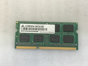 GREEN HOUSE PC3-12800S 8GB DDR3ノート用メモリ 204ピン ECC無し DDR3-1600 8GB DDR3 LAPTOP RAM