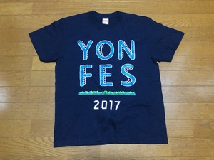 即決★YON FES 2017　ライブTシャツ★M★ネイビー★モリコロパーク★WANIMA★アジカン★スカパラ★忘れらんねえよ★DISK GARAGE★送料230円