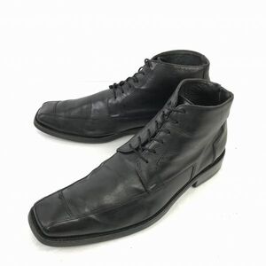 80s-90s?ビンテージ★VAN LIER/ヴァンライアー★本革/チャッカブーツ【7.5 26.0/黒】ドレスシューズ/Vintage boots◆WB24-9