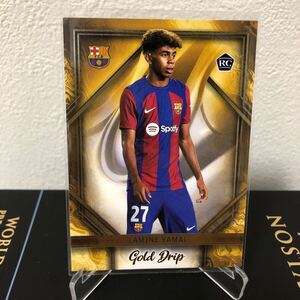 【2023/24 Topps FC Barcelona Official Team Set 】LAMINE YAMAL RC GOLD DRIP