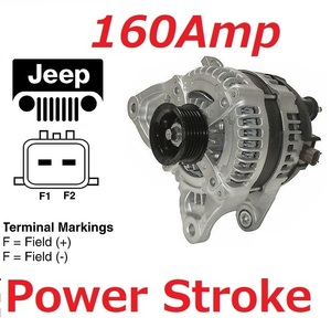 ◆◆◆ パワーストローク リビルド 160アンペア 2005-2006y ジープ コマンダー 5.7L オルタネーター ダイナモ