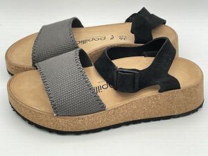 新品 b2056 訳あり品 パピリオ サンダル PAPILLIO by BIRKENSTOCK レディース グレンダ 23.0cm 36 女性用 アンスラジット1019552