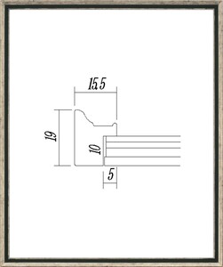 デッサン用額縁 木製フレーム 5902 大衣サイズ Ｓ/グリーン シルバー