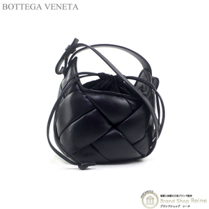 ボッテガ ヴェネタ （BOTTEGA VENETA） スモール ヘルメット ショルダー ハンド バッグ 730164 ブラック（新品）