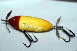 HEDDON 350 musky surfusser, c1930, toilet seat,(4050-J7P) へドン　350、マスキー　サッフェサー、VINTAGE GRASS EYE LURE