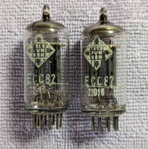 【真空管】TELEFUNKEN ECC82　２本（１本は発振ぎみ）