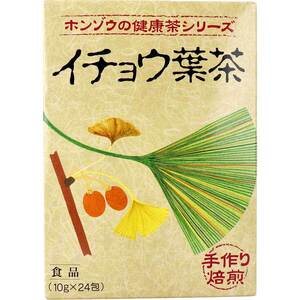 まとめ得 ※ホンゾウのイチョウ葉茶 手作り焙煎 10g×24包入 x [4個] /k