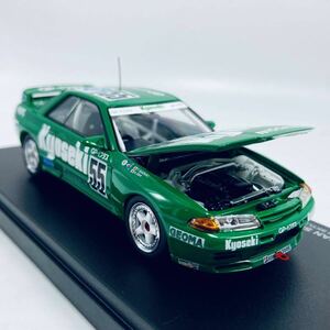 KS03225F KYOSHO 京商 1/43 BNR32 NISSAN SKYLINE KYOSEKI GP-1 PLUS no.55 スカイライン 共石GP-1プラス ボンネット開閉モデル