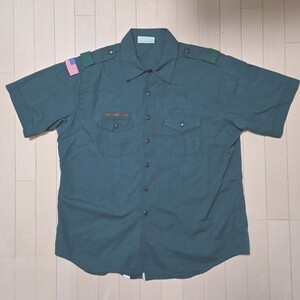 BOY SCOUTS OF AMERICA　半袖シャツ　ワークシャツ　size 2XL　USA製　ボーイスカウト　アメリカ製