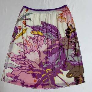 vivienne tam ヴィヴィアンタム　スカート　skirt 花柄　ピンク　紫　アーカイブ　archive