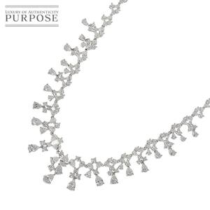 ダイヤ 18.10ct ネックレス 42cm K18 WG ホワイトゴールド 750 【鑑別書付き】 Diamond Necklace 90239489