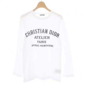 ディオールオム Dior HOMME アトリエロゴ Tシャツ ロンT カットソー 長袖 XS 白 ホワイト 043J611A0589 /KH メンズ