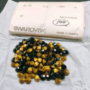 ☆ほぼ未使用 SWAROVSKI スワロフスキー ヴィンテージ ルース 1100 40SS 1gross JET ジェット 裸石 グルーデコ R-257