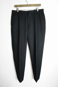 美品 Steven Alan スティーブアラン MELTON SLOW TAPERED-JUST メルトン テーパード パンツ 81142170466 黒329N